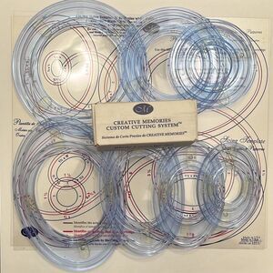 CM Circle and Oval Cutting Patterns/Templates w/ Blade Cartridges (Free Shipping